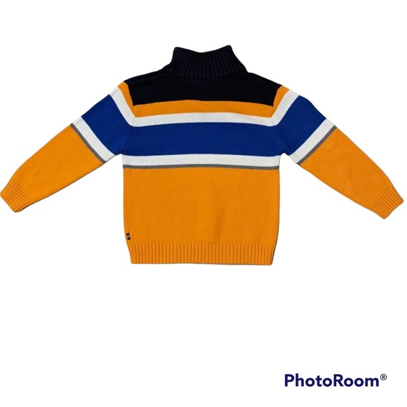 Nautica Boy's Sweater Yellow and Blue Toddler Size 4T - Picture 2 of 2